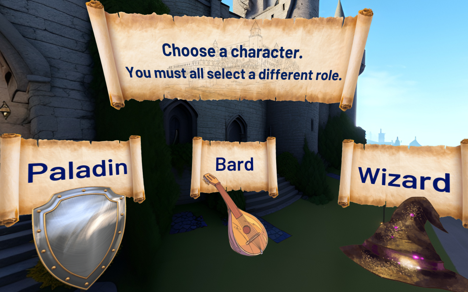 A scene from Castle Quest