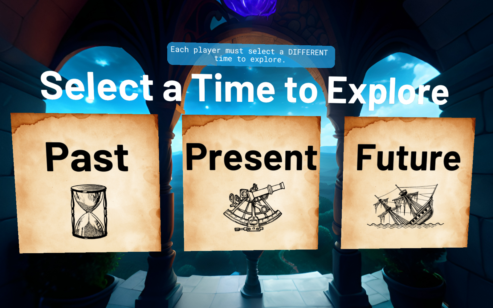 A scene from Time Quest